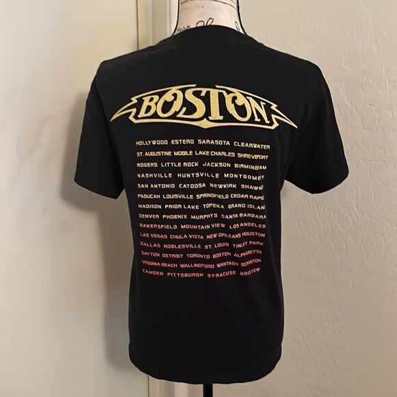 Boston Band Music Black Hyper Space Tour Graphic Shirt Concert 70’s Rock - Picture 3 of 8